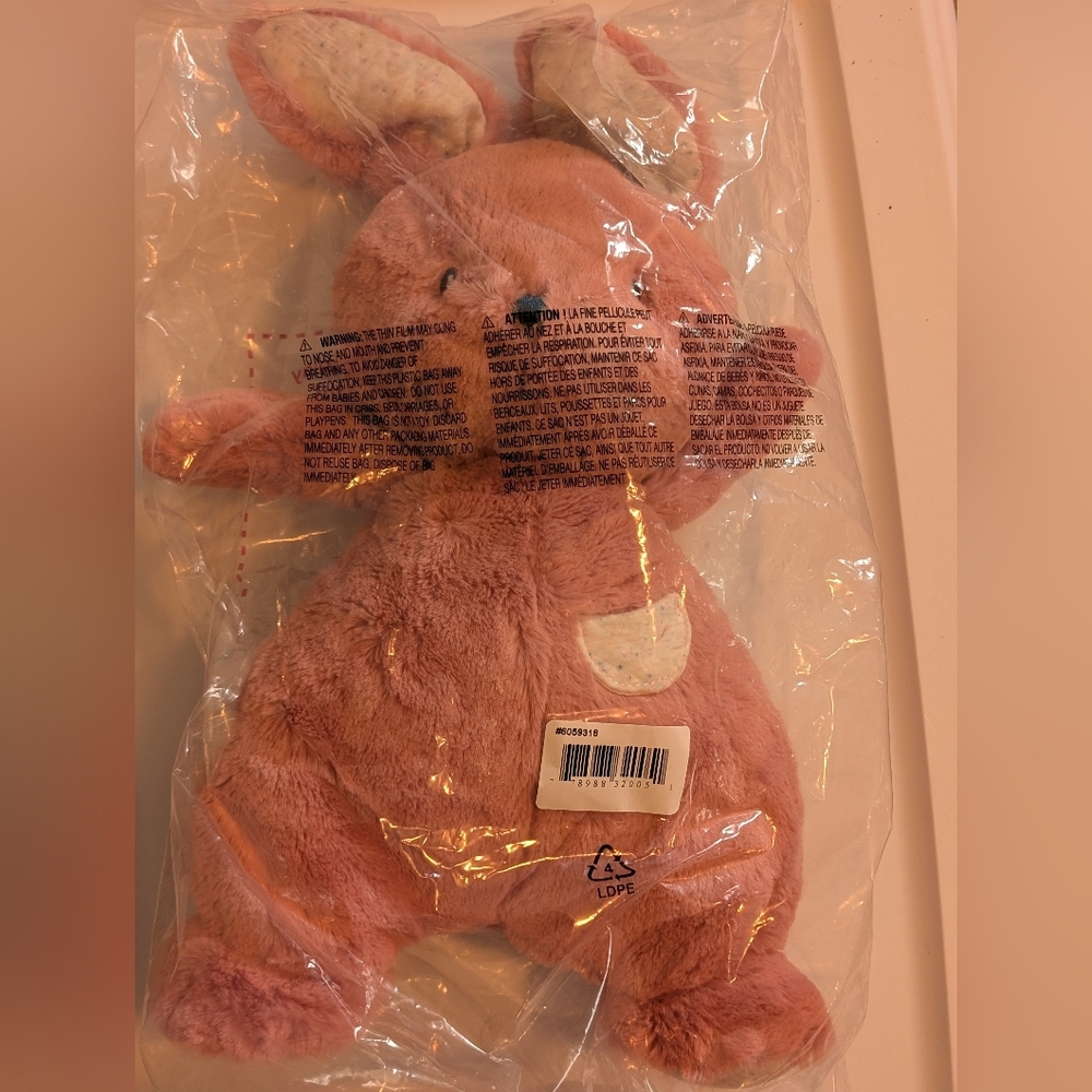 BNWT Gund oh so snuggly dusty rose pink bunny ~12"